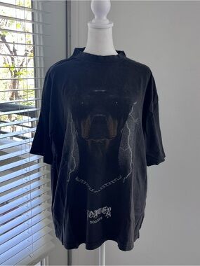 Loiter Black Graphic Doberman Short Sleeve Tee